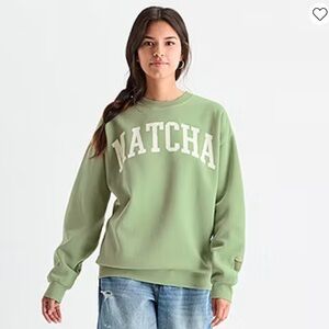 Matcha Green Women’s Crew Neck Sweater